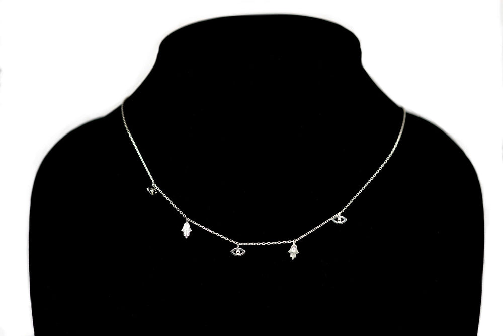 DAINTY EVIL EYE PROTECTION CHOKER