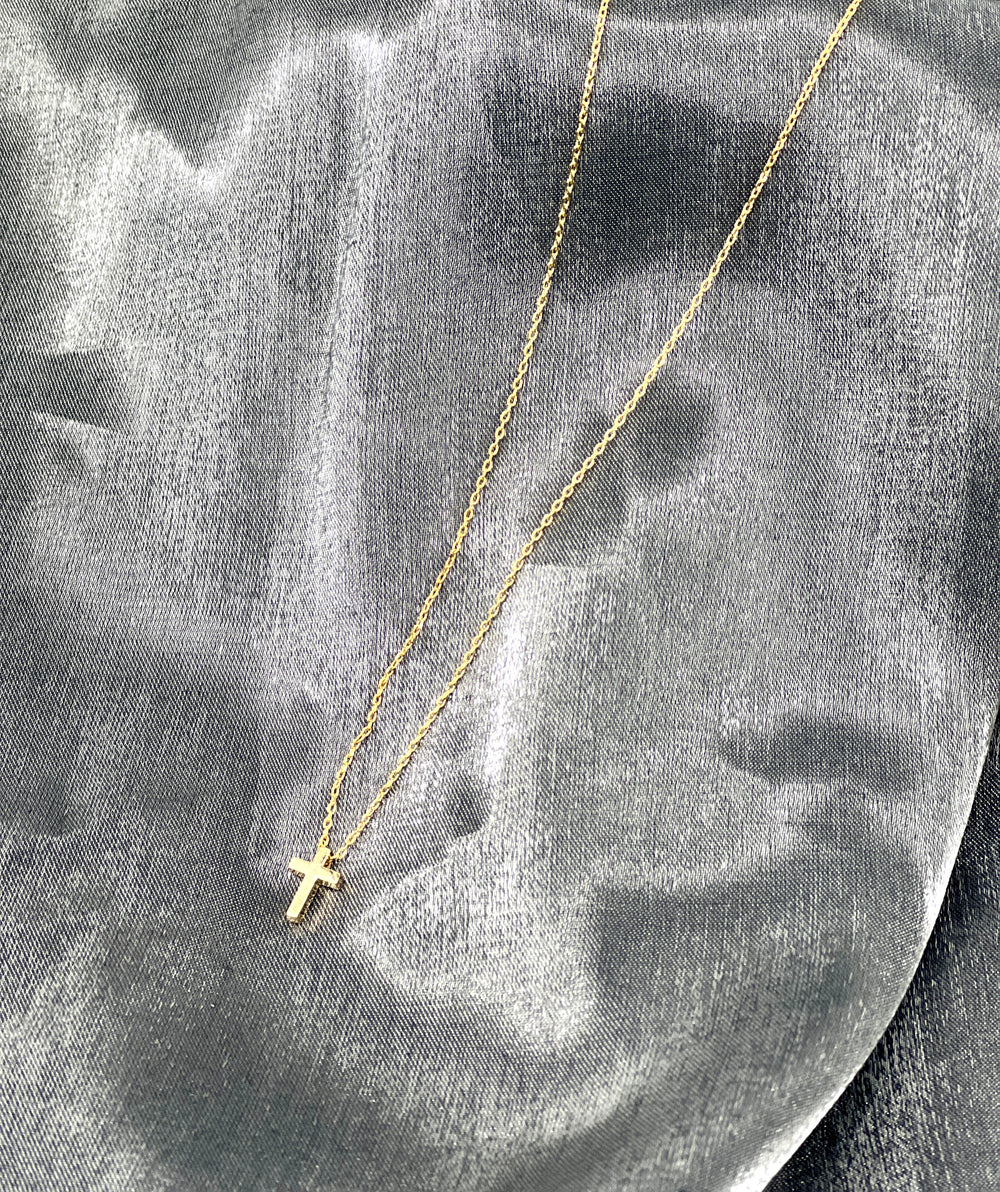 FAITH IN HEART CROSS NECKLACE