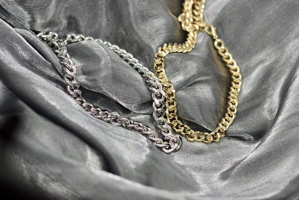 GOLD & SILVER STAINLESS CHAIN CHOKER